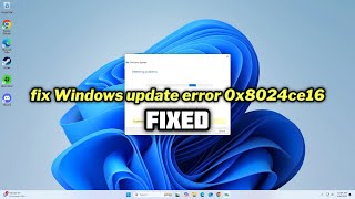 FIXED Windows update error 0x8024ce16 [upl. by Eppesiug]