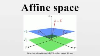 Affine space [upl. by Baptista]