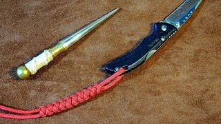 Paracord Snake Knot Knife Lanyard  Simple Easy to Tie Knife Lanyard Tutorial 🛠 [upl. by Hanikehs666]