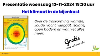 Het klimaat in de bijenkast [upl. by Ahseiyk]