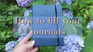 Notebooks  how to fill your journals [upl. by Aicinod]