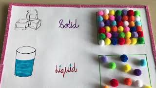 Arrangement of molecules in solid liquid and gas activity for kids states of matter [upl. by Mendez]