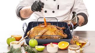 BLACKDECKER BDK400B Large Turkey Roasting Pan with Rack [upl. by Vonni]