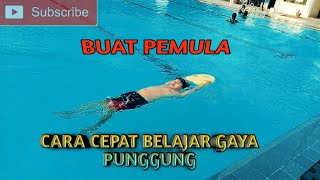 Tutorial Part1 Cara Mudah Belajar Renang Gaya Punggung untuk Pemula [upl. by Nixie]