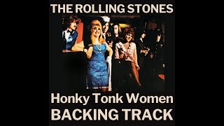 The Rolling Stones  Honky Tonk Women Guitar Backing Track [upl. by Isia]