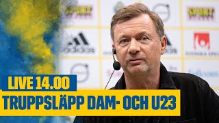 Dam och U23landslagets truppsläpp för årets sista matcher [upl. by Yecnay569]