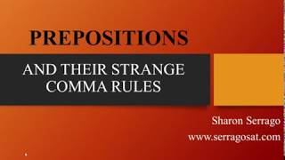 Prepositional Phrases and their Strange Comma Rules [upl. by Sharleen201]