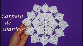 Carpeta de abanicos Crochet [upl. by Sara899]