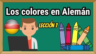 Los colores en alemán fácil  Lección 7  Alemán Básico [upl. by Rehpinnej]