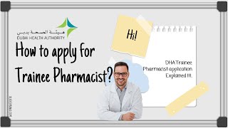 How to apply for Trainee Pharmacist in UAE  DHA [upl. by Ellenor153]