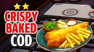 Crispy Baked Cod Recipe  Disney Dreamlight Valley ⭐⭐ Meal [upl. by Dixie541]