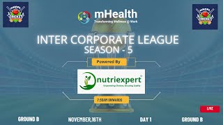 mHealth Inter Corporate League  Season 4  ground2  Day 1 [upl. by Lleoj102]