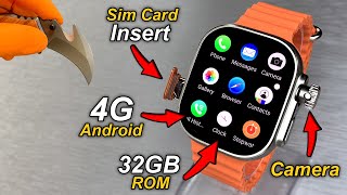 S18 Ultra 4G Android SmartWatch With 8MP Camera amp SimCard Insert⚡️3GB RAM  32GB ROM  HotSpot⚡️ASMR [upl. by Dachi]