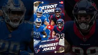 Detroit Lions vs Houston Texans Game Recap Player Stats amp Hilarious Jokes 🏈😂 [upl. by Dannye]