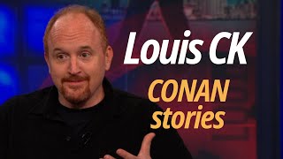 Louis CK Late Night with Conan OBrien stories [upl. by Ahsieuqal667]