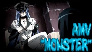 Esdeath AMV quotMonsterquot song by Skillet [upl. by Tanhya]