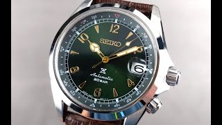 Seiko Alpinist Green Dial SBDC091 Seiko Watch Review [upl. by Leunad]