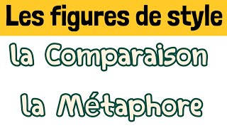 les figures de stylecomparaison et métaphore1BAC et 2BAC BAC libreexercice corrigé [upl. by Theurer]