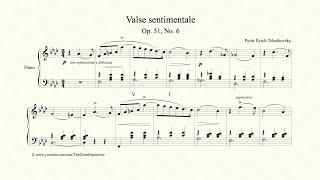 Tchaikovsky Valse Sentimentale Op 51 No 6 [upl. by Nagem173]