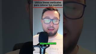 Utiliza líneas verticales para colocar tus cuadros  decoracioninteriores [upl. by Dukey]