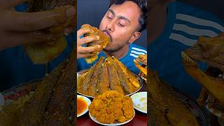 Spicy Katla Fish Curry eating mukbang eatingasmr asmr viralvideo reelsvideo shortvideo food [upl. by Louella147]