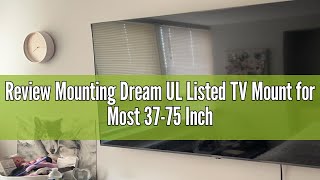 Review Mounting Dream UL Listed TV Mount for Most 3775 Inch TV Universal Tilt TV Wall Mount Fit 16 [upl. by Tem497]