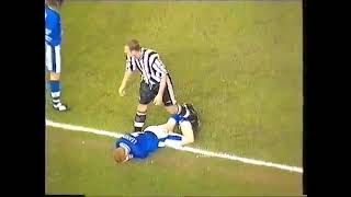 Alan Shearer booting Neil Lennon in the face [upl. by Silbahc204]