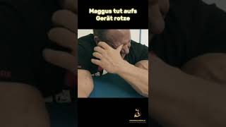 Maggus tut aufs Gerät rotzen markusrühl bodybuilding memes shortsvideo maggus lustig gym [upl. by Anidualc148]