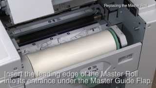 RISO CV Instruction of Replacing the Master Roll ＜RISO＞ [upl. by Nyrhtak558]