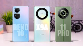 Oppo Reno 10 5g vs Honor X9a 5g vs Realme 11 Pro 5g  Specs Review [upl. by Jermaine]