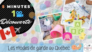 Les modes de garde au Québec [upl. by Villiers]