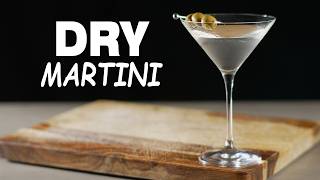 Dry Martini Cocktail Drink Ingredients and Recipe [upl. by Ahsoyem]