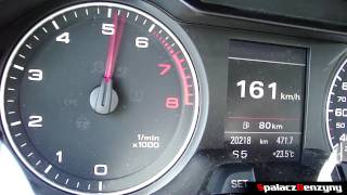 Audi A4 B8 20 TFSI Quattro Stronic acceleration 0100 0150 0160  Spalacz Benzyny [upl. by Marris]