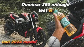 Dominar 250 mileage test 🤯  2024 model  Half liter speed test🤩 [upl. by Akeem]