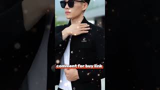 Black stylish jacket for man  korean stylish latest jackets fashion shorts jecket meesho [upl. by Ecnarf]