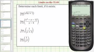 Determining Limits on the TI89 [upl. by Josh237]