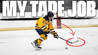 How I Tape My Hockey Stick UPDATED [upl. by Kelson986]