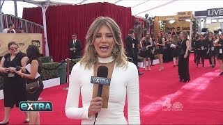 Charissa Thompson Cleavage at the SAG Awards 01 30 2017 [upl. by Valleau505]