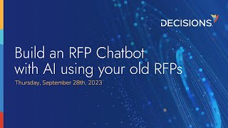 Build an RFP Chatbot with AI Using Your Old RFPs [upl. by Janina]