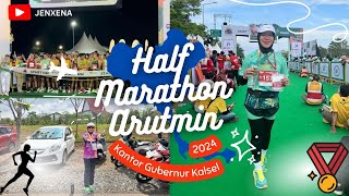 Finish Half Marathon di event Arutmin Borneo Run 2024 yg mem BAGONGKAN … 🔥🔥🔥 👏👏👏🏃🏼‍♀️🏃🏼‍♀️ [upl. by Isaak]