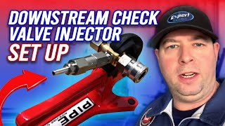 Downstream Check Valve Injector Set Up [upl. by Llertnauq]