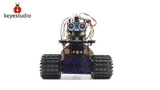 KS0428 Keyestudio DIY Mini Tank V20 Akıllı Robot Seti Tanıtım [upl. by Aneladgam]