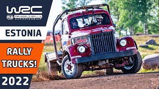 V8 Rally Trucks driven by WRC Rally Team Bosses at WRC Rally Estonia 2022 [upl. by Raamal]