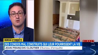 Des condos mal construits à Boisbriand qui leur pourrissent la vie [upl. by Nyahs]