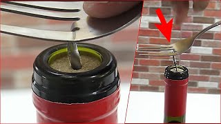 2 Ways to Open a Wine Bottle 🔴 NEW [upl. by Joeann]