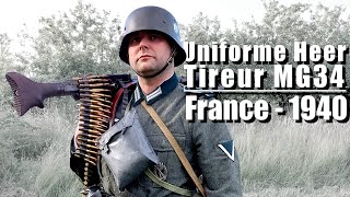 🧥 Uniforme Wehrmacht Tireur MG34  Mai 1940  Présentation duniforme [upl. by Hymie]