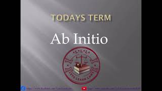 Ab Initio [upl. by Htedirem]