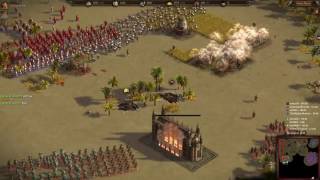 Cossacks 3  4v4 0pt  Desert Warfare [upl. by Gnolb]