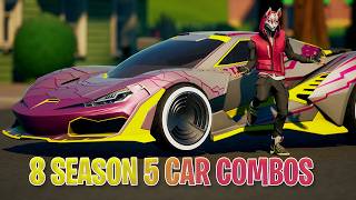 8 SEASON 5 THEMED CAR COMBOS  Fortnite [upl. by Leeda]