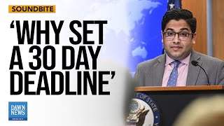 Journalist Grills the State Department on Israels 30 Day Aid Deadline  Dawn News English [upl. by Maclean991]